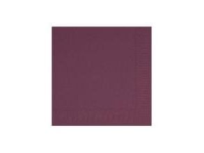 Duni - Serviett - Størrelse 33 x 33 cm - avhendbar - plomme (en pakke 125)