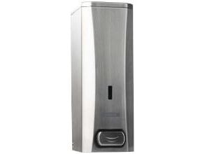 Dispenser Manuel Katrin Metal 1000ml Børstet stål Sølv til sæbe/hånddesinfektion,1 stk