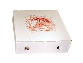 Pizzaæske 29x29x9 cm UFO med Logo Buon Appetito,100 stk/krt