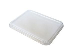 Plastlåg 232x183x16 mm APET Klar til Duni Caterline,372 stk/krt