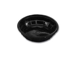 Plastskål Bowl Diamond 714ml Ø18,8x4,8cm RPET Sort,6 pk x 50 stk/krt