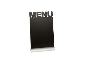Tavle Securit Menu 21x34x6 cm med Hvid tuschpen med Alu fod,6 stk/krt
