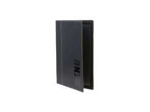 Menu Kortholder A5 25x19 cm Securit Trendy viser 4 A5 sider Læderomslag Sort,10 stk/krt