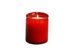 Glaslys Starlight Refill Brændetid 50 timer Rød,30 stk/krt