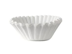 Skålfilter Catersource TCF Ø250/Ø110xH70 mm 100 st papper Svanenmärkt vit, 10 pk x 100 st/krt