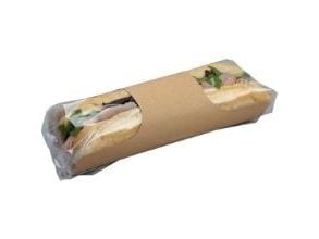 Wrap 210x251.5 mm Karton med BOPP Brun til Baguette,500 stk/krt