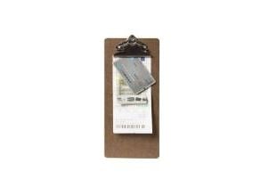 Regningsbakke Securit Clipboard 11x26.5 cm Brun,10 stk/pk