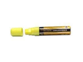 Chalkmarker, Securit, ORIGINAL, 7-15MM gul, permanent