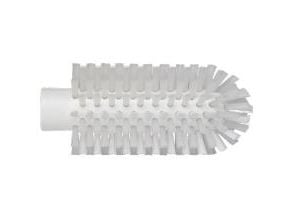 Rørbørstehoved, Vikan, 14,5cm, Ø6,3cm, hvid, polyester/PP/rustfrit stål