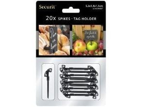 Skilteholder Securit Sort til 111547/111551,6 pk x 20 stk/æsk - (120 stk.)