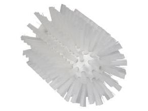 Rørbørstehoved, Vikan, 15,5cm, Ø7,7cm, hvid, polyester/PP/rustfrit stål