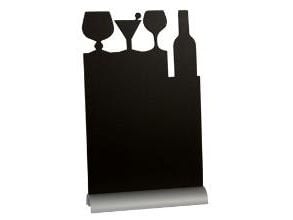 Securit® silhouet COCKTAIL bordskilt med alufod