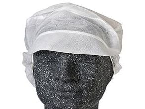 Hygiejnehat Snood cap str XL med Skygge/Hårpose Hvid,100 stk/pk