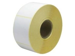 Etiket 48x62 mm Til Tryk Neutral DT Permanent lim Ø38 t/C423,1000 stk/rl - (1000 stk.)