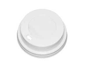 Muovikansi Catersource Ø80 mm Korkea Luonnonvalkoinen Biohajoava CPLA kahvikuppeihin, 100 kpl/ps - (100 kpl)