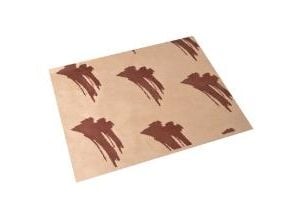Hamburgerpapper 300x400 mm 40 g natur greaseproof med brunt tryck, 1000 st/fp