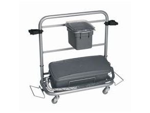 Rengöringsvagn Vikan Slimliner 795x400x830mm grå aluminium/metal/PP/PVC för fuktsystem