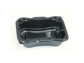 Bakke 1-rum GASTRO 3162-1A 525 ml 162x132x45 mm CPET Sort,684 stk/krt