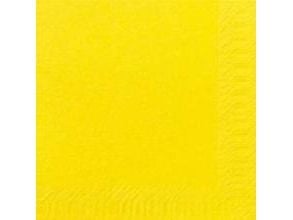 Duni - Servett - Storlek 40 x 40 cm - engångsvara - gul (paket om 125)