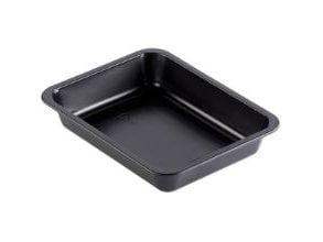 Bakke 1-rum Caterline 227x178x40 mm PP Sort,216 stk/krt