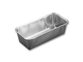 Foliebakke, Plus Pack, 1-Rom Rektangulær kapasitet 1500ml, 251x122x68mm aluminium, aluminium