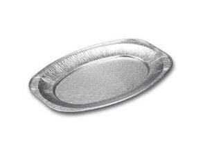 Cateringfad, Plus Pack, Oval 351 x 243 x 21 mm, aluminium, aluminium SMALL, pakke a 10 stk Fødevareg
