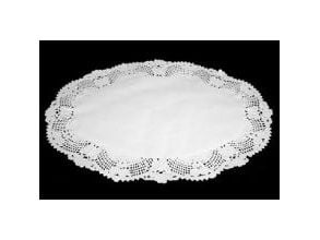 Kagepapir 23x31 cm Oval Udstanset Hvid,500 stk/pk