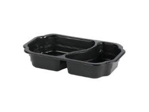 Duni Duniform - Matlagringsbeholder - 1100 ml - avhendbar - lukkbar - svart (en pakke 246)