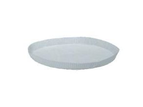Lagkageform pergament Ø210xH22mm papir hvid,1000 stk/krt