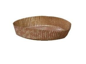 Mazarinform nr 200 Ø145x30 mm Brun/Guld,1000 stk/krt