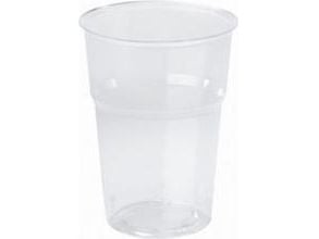 Plastglas 30 cl klar bionedbrydelig Ø95 mm PLA,20 pk x 50 stk/krt