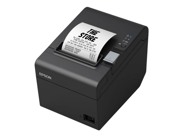 Epson TM T20III - Kvitteringsskriver - termolinje - Rull (7,95 cm) - 203 x 203 dpi - inntil 250 mm/sek - USB 2.0, seriell - kutter - svart