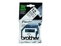 Brother MK231S - Svart på hvitt - Rull (1,2 cm x 4 m) skriverteip - for P-Touch PT-55, PT-65, PT-80, PT-90, PT-BB4