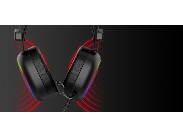 Havit GAMENOTE H2016d - Gaming - hodesett - full størrelse - kablet - 3,5 mm jakk
