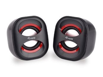 Equip 245331, 2.0 kanaler, Koblet med ledninger (ikke trådløs), 3 W, 90 - 20 Hz, 40 O, Sort