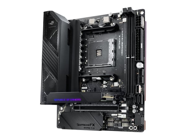 ASUS ROG Crosshair VIII Impact - Hovedkort - ATX - Socket AM4 - AMD X570 Chipset - USB-C Gen2, USB 3.2 Gen 1, USB 3.2 Gen 2 - Gigabit LAN, 2.5 Giga...