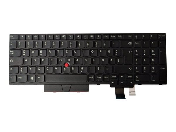 Lite-On - Erstatningstastatur for bærbar PC - med ClickPad, Trackpoint - Tysk - for ThinkPad T580 20L9, 20LA