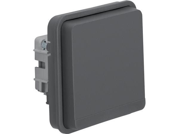 Berker Steckdosen-Einsatz 47063525 AP/UP gr matt W.1 Steckdose 4011334440963, Knapper, Grå, Termoplast, IP20, Indbygget, 230 V