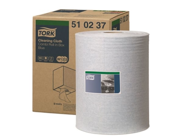 AftørringsKlud Tork W1-W2-W3 Blå 152m 400ark/rle