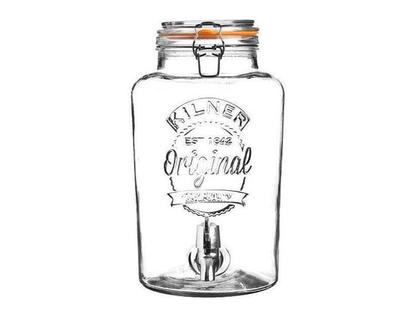 Glasbeholder med taphane Kilner 5 ltr Ø18.2xH31.5 cm,stk