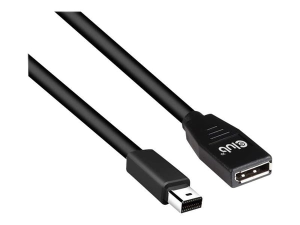 Club 3D - DisplayPort-forlengelseskabel - Mini DisplayPort (hann) til DisplayPort (hunn) - DisplayPort 1.4 - 1 m - 8K-støtte