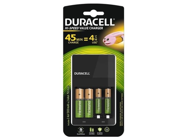 Duracell 5000394114500, 4 kpl, Sisältää paristot