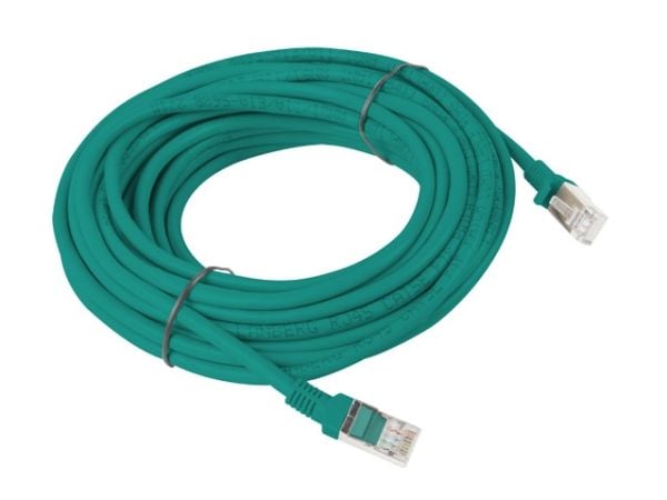 Lanberg - Koblingskabel - RJ-45 (hann) til RJ-45 (hann) - UTP - CAT 6 - uten hindringer - grønn, RAL 6024