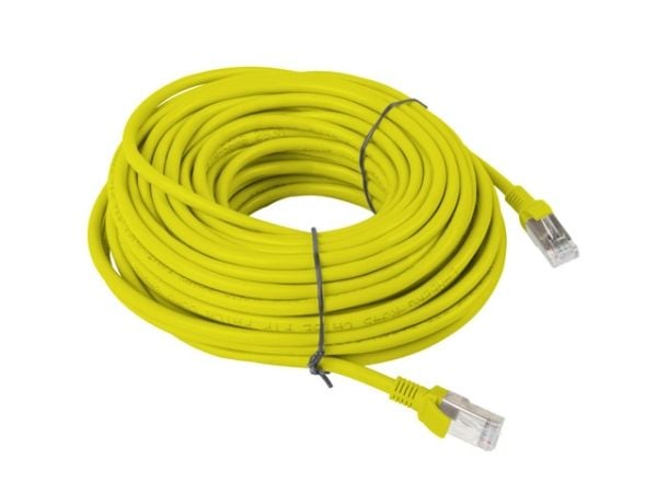 Lanberg - Koblingskabel - RJ-45 (hann) til RJ-45 (hann) - UTP - CAT 6 - uten hindringer - gul, RAL 1028