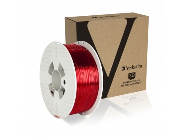 Verbatim - Gjennomsiktig rød - 1 kg - PETG-filament (3D)
