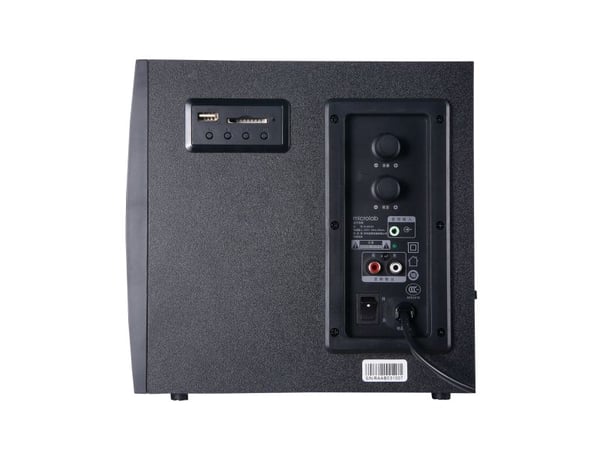 Microlab M-300BT, 2.1 kanaler, 38 W, Svart, Tre, Rotasjon, 0,3%