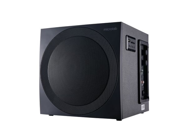 Microlab M-300BT, 2.1 kanaler, 38 W, Svart, Tre, Rotasjon, 0,3%
