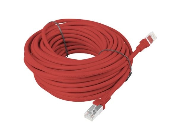 Lanberg Patchcord, Cat5e, suojaamaton, 15m, punainen (PCU5-10CC-1500-R)