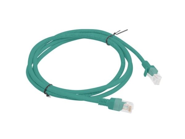 Lanberg - Koblingskabel - RJ-45 (hann) til RJ-45 (hann) - UTP - CAT 6 - formstøpt, uten hindringer, flertrådet - grønn, RAL 6024