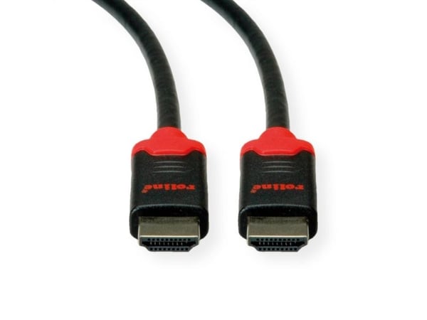 Roline HDMI-liitäntäkaapeli HDMI-A-liitin, HDMI-A-liitin 3,00 m Musta 11.04.5943 #####10K UHD, #####8K UHD, kaksoissuojattu HDMI kaapeli
